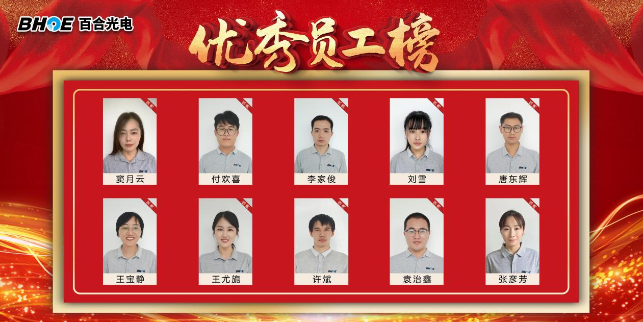 J榜樣力量 追光而行——百合光電2024年中優(yōu)秀員工風采